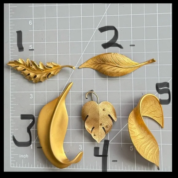 $25 each Vintage Leaf Brooch Lot